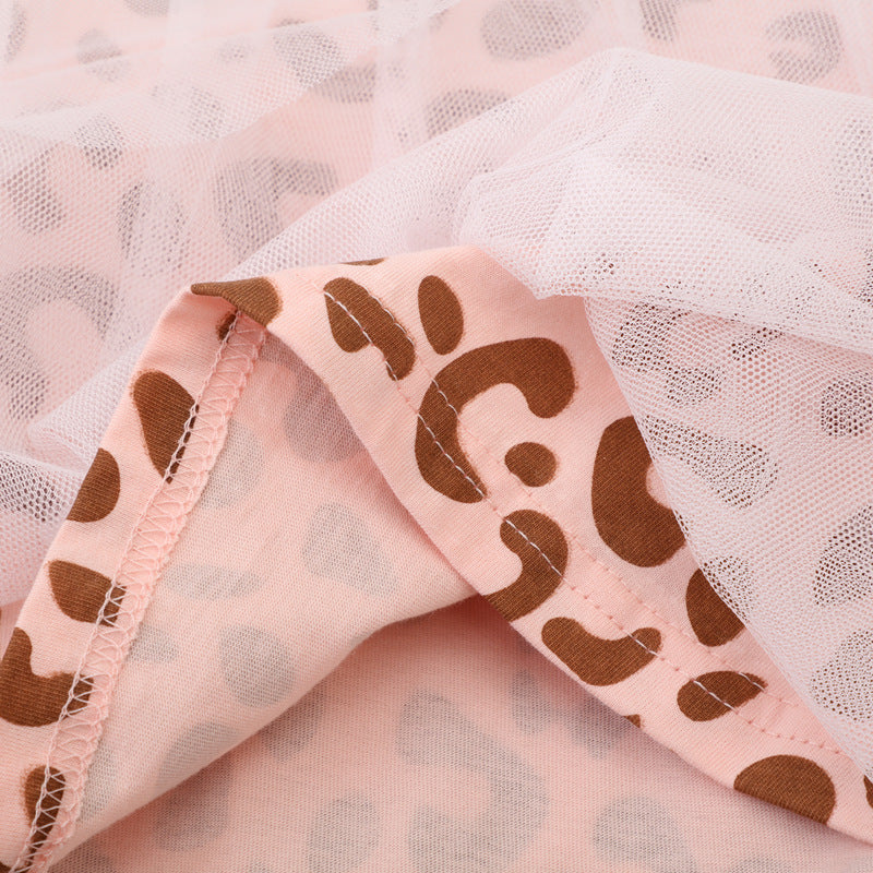 Girls dress with animal motif and tulle underskirt Mune Fashion