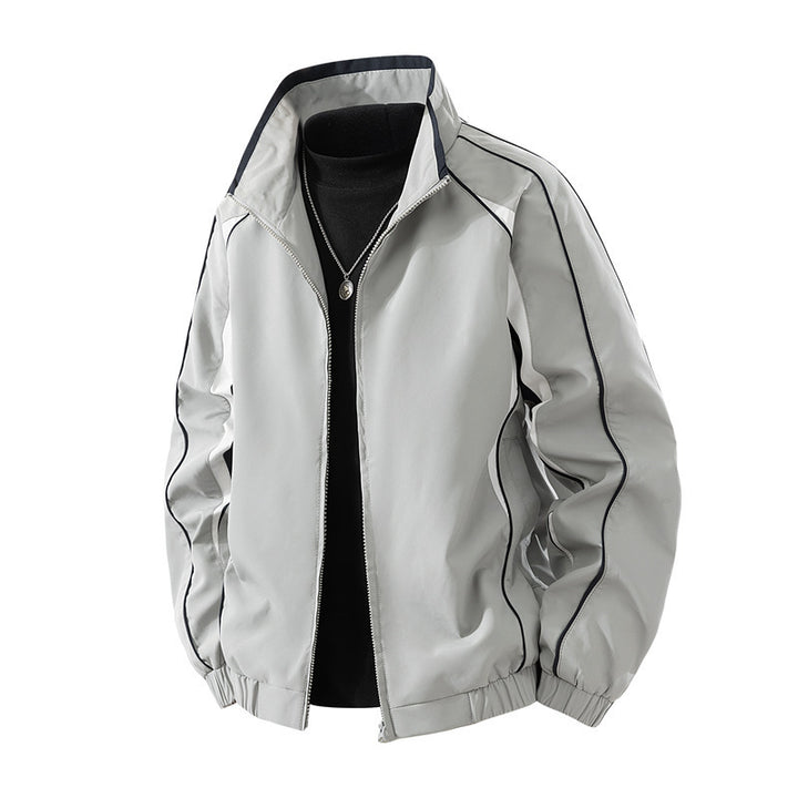 Men's Lightweight Sports Jacket with Stand-up Collar Mune Fashion