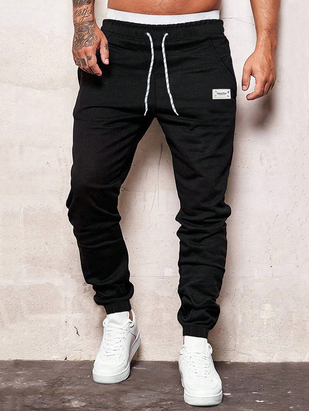 Men's Sporty Jogging Pants with Cuffs Mune Fashion