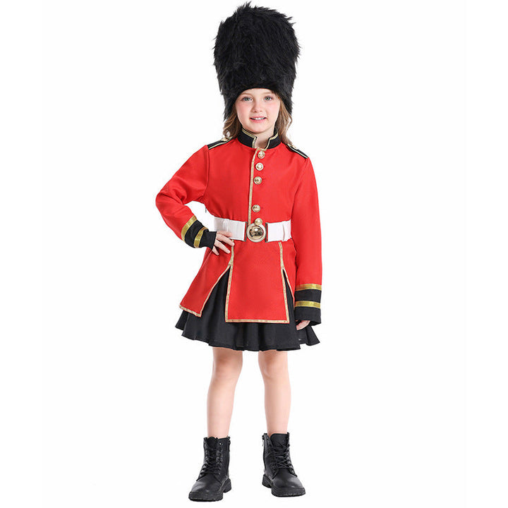 Girls costume as royal guard with detailed jacket and hat Mune Fashion