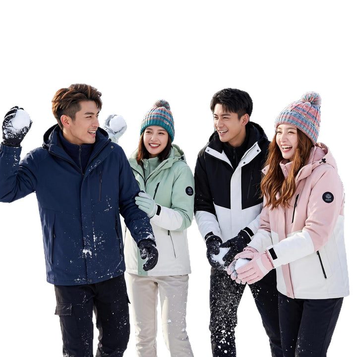 Men's three-layer breathable softshell trekking jacket with integrated fleece collar and adjustable hood Mune Fashion