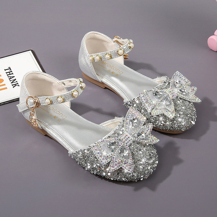Girls Ballerina with Glitter and Decorative Bows Mune Fashion
