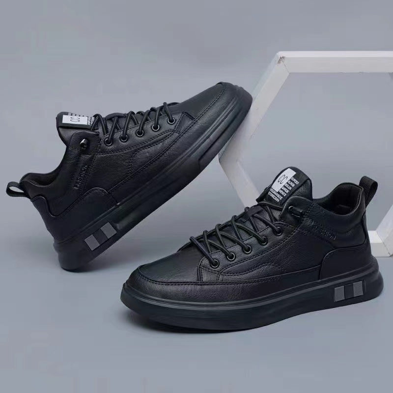 Women’s sporty leather sneakers with breathable sole Mune Fashion