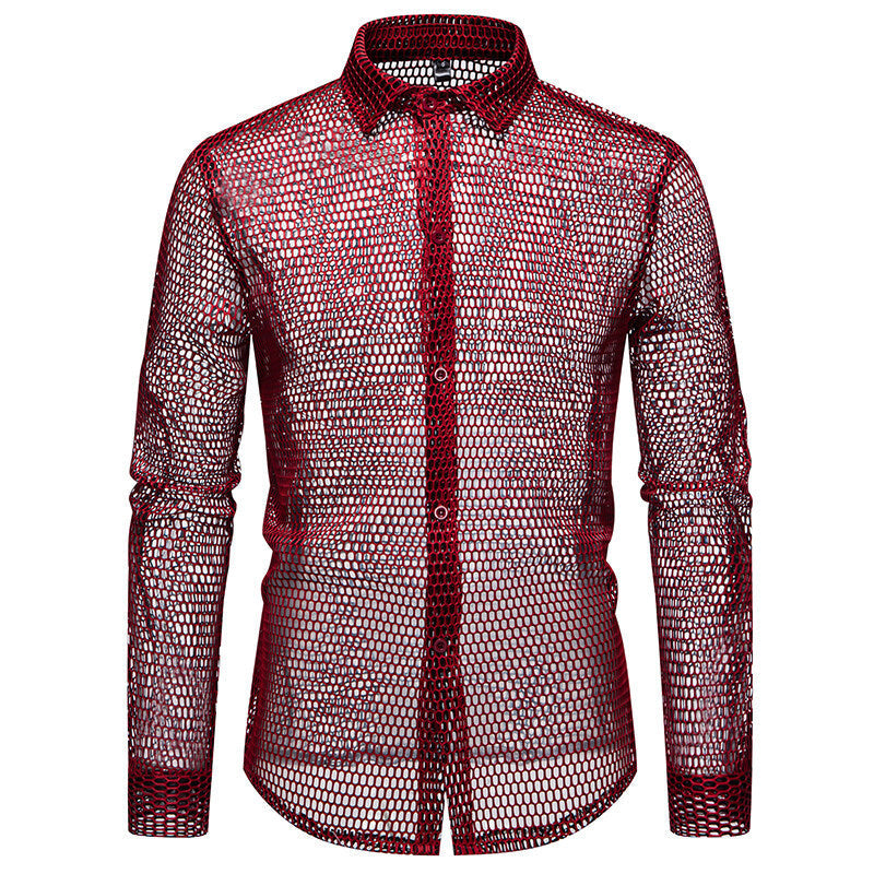 Men's mesh shirt made of high-quality material with innovative design Mune Fashion