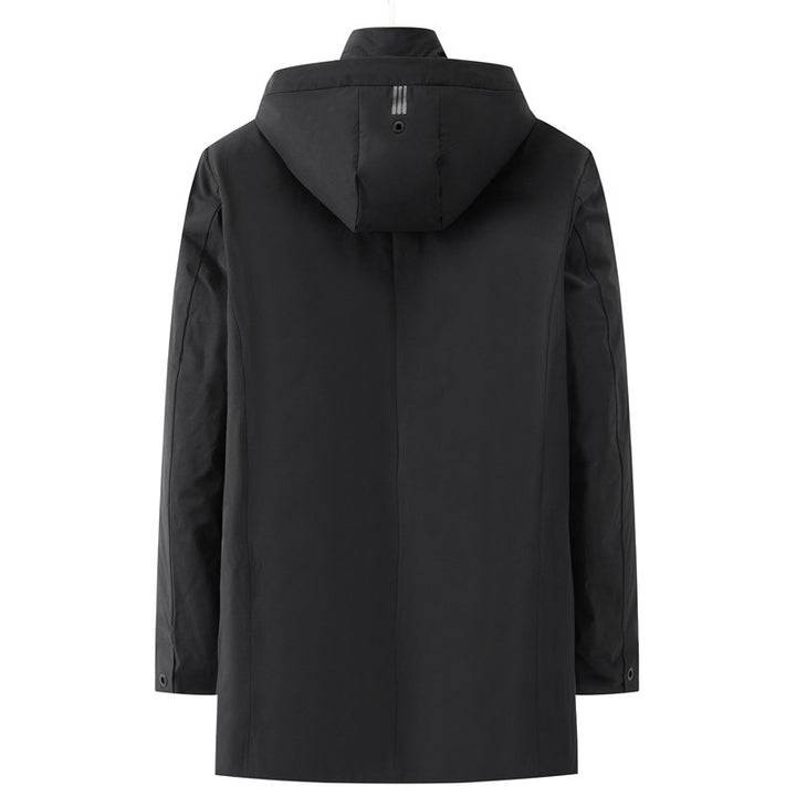 Men's waterproof two-layer coat with quilted inner jacket and hood Mune Fashion