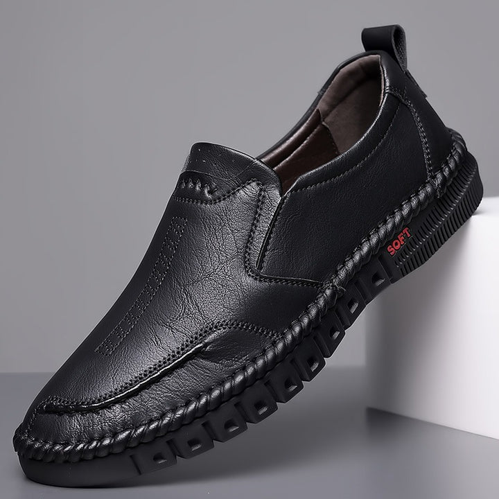 Men's Comfortable Leather Slippers Mune Fashion