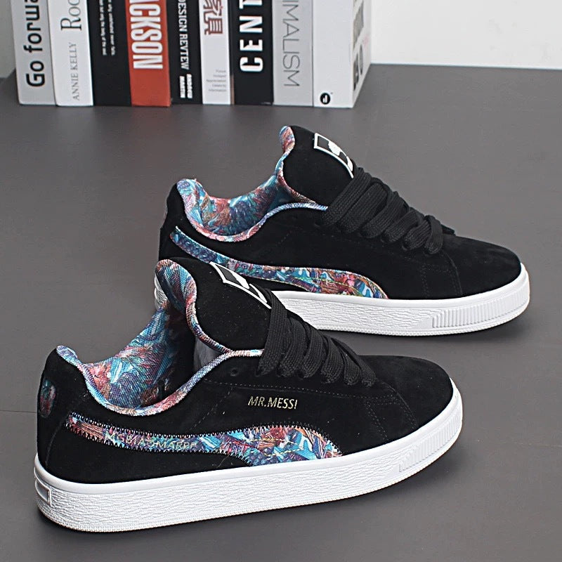 Ladies sneakers with floral lining and non-slip sole Mune Fashion