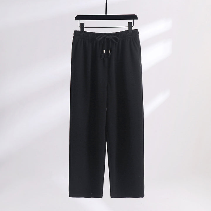 Unisex Padded Fleece Jogging Pants with Elastic Waistband Drawstring and Slim Ankle Cuff Mune Fashion