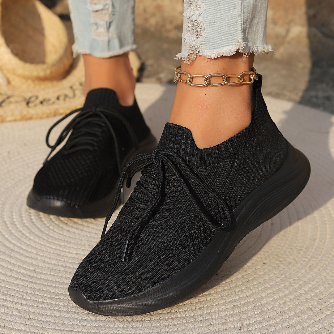 Ladies' knit sneakers with sock-like shaft Mune Fashion