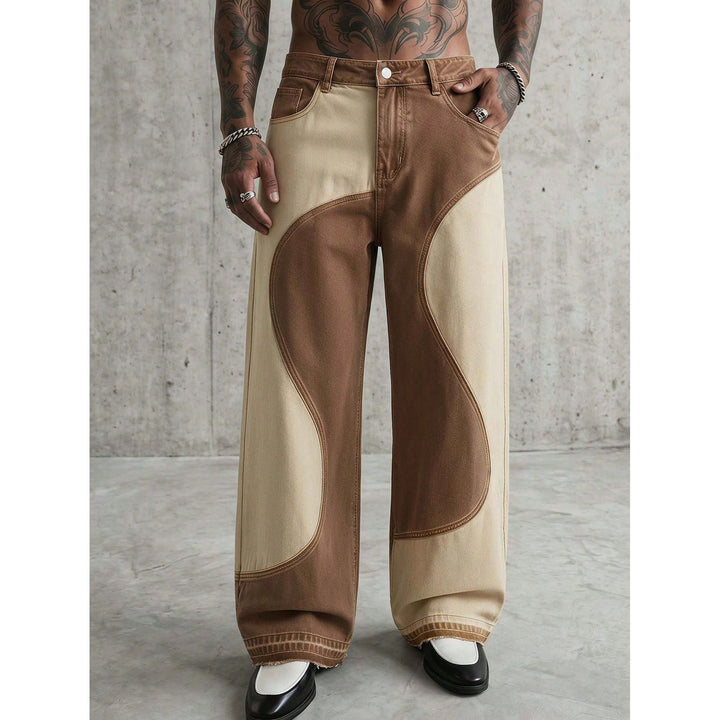 Men Wide-cut Designer Jeans Mune Fashion