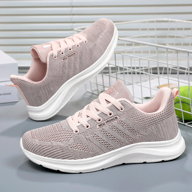 Women’s knitted lace-up sneaker with 3D knitted upper material, reinforced toe cap, and reactive EVA cushioning Mune Fashion