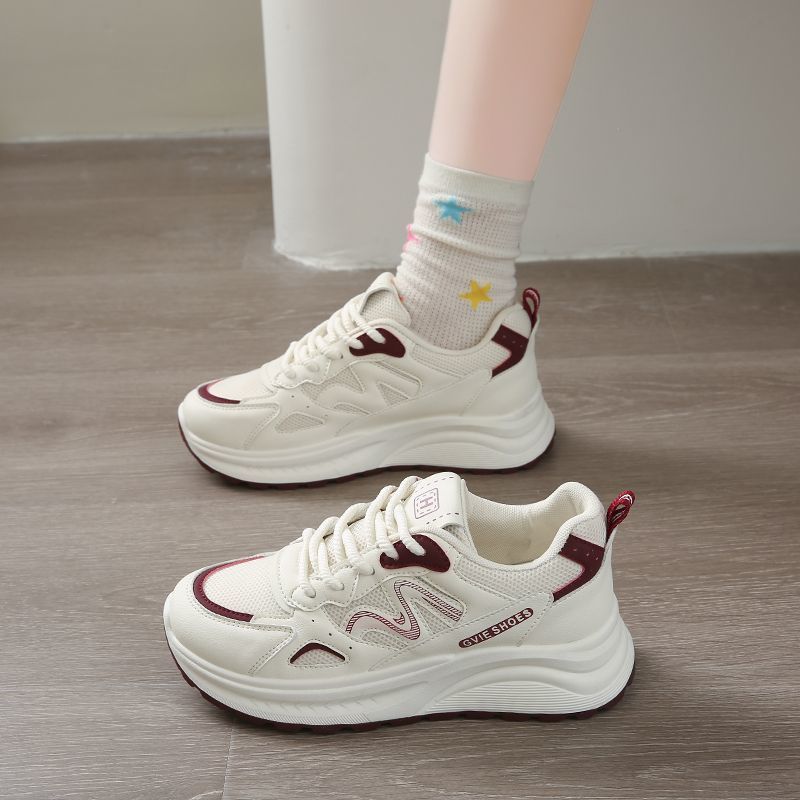 Women's City Chunky Sneaker with sculpted platform sole, mesh inserts, and padded comfort collar Mune Fashion