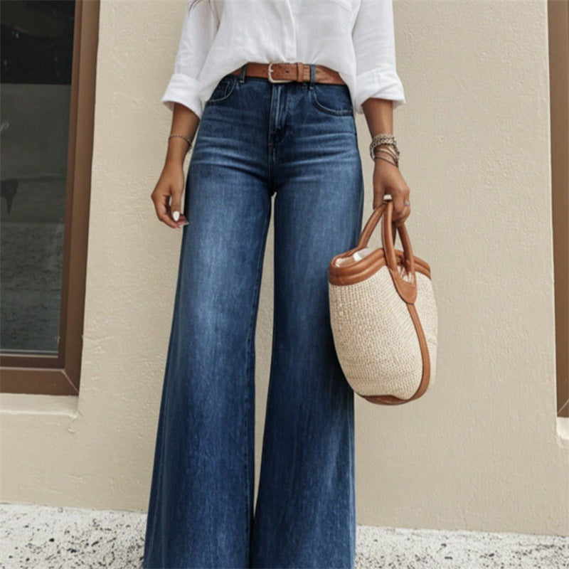 Women's High-Waisted Extra Wide Flare Jeans from Mune Fashion