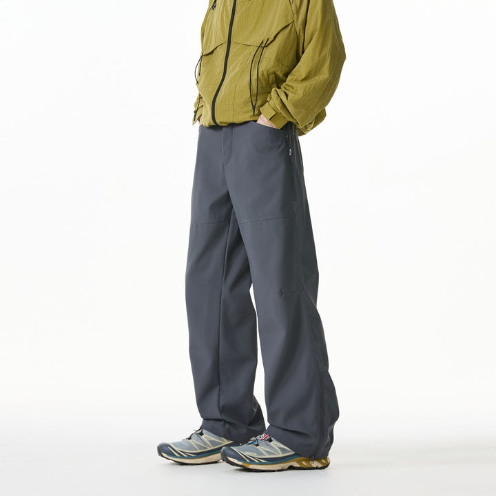 Men's Technical Cargo Pants with Elastic Waistband and Zipper Pockets Mune Fashion
