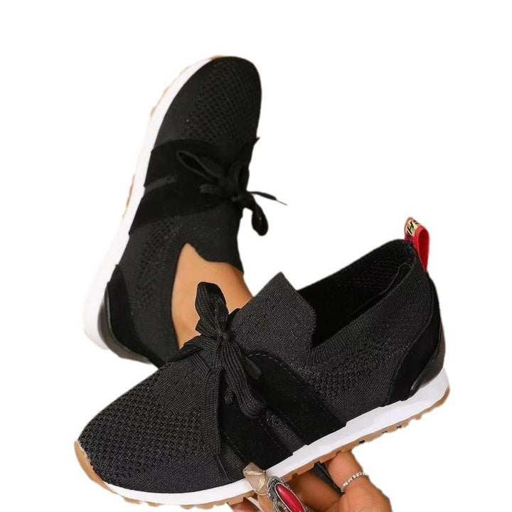 Women's lightweight knit sneakers with ergonomic memory insole and non-slip tread sole Mune Fashion