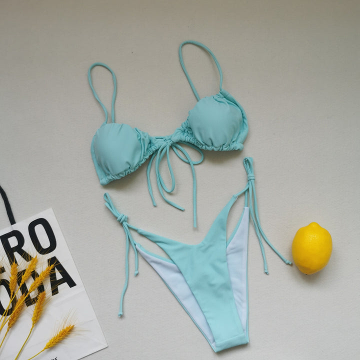 Women's Triangle Bikini with adjustable ties Mune Fashion