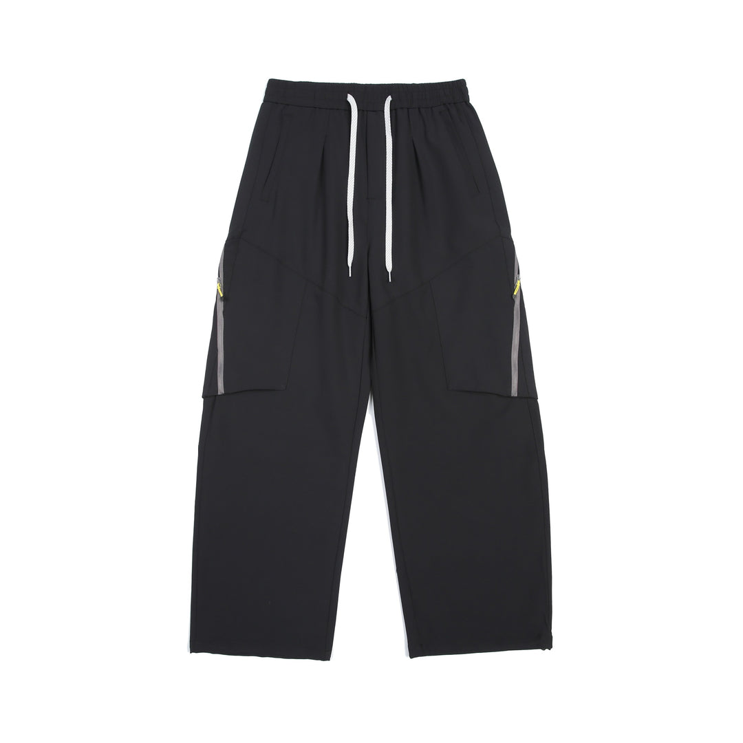 Men's Technical Cargo Training Pants with Elastic Waistband and Zipper Pockets Mune Fashion