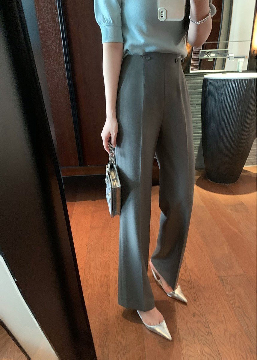 Women's Elegant and High-Waisted Suit Pants Drune