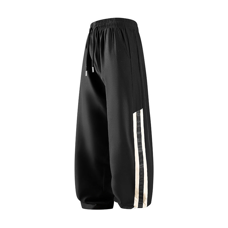 Men's sweatpants with elastic waistband and side stripes Mune Fashion