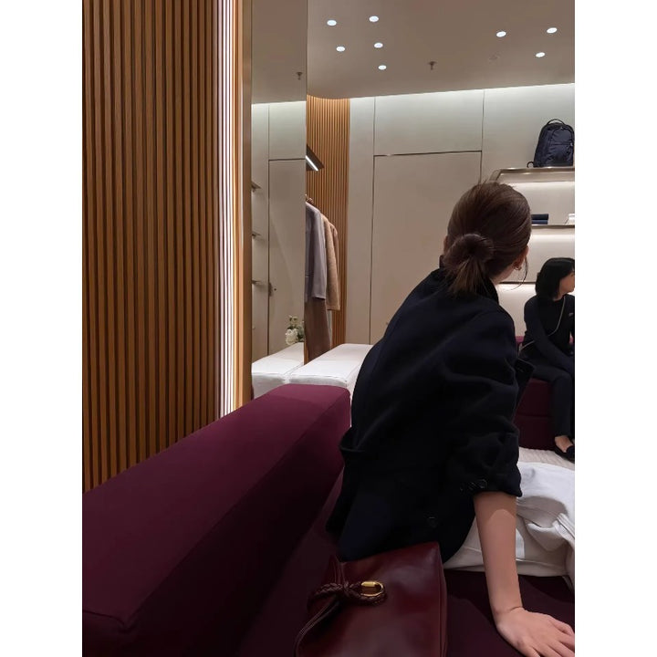 Women Stylish Double-breasted Blazer Mune Fashion