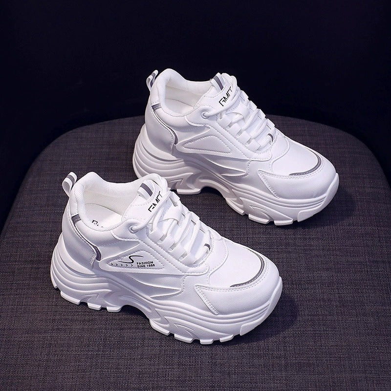 Women's Chunky Sneakers with breathable mesh surface and cushioning sole Mune Fashion