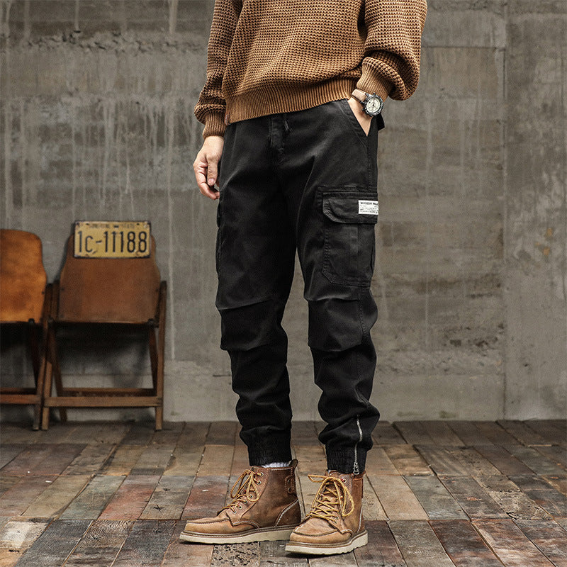 Herren Cargo-Jogginghose im urbanen Utility‑Stil mit elastischem Tunnelzugbund und verstärkten Kniepartien Mune Fashion