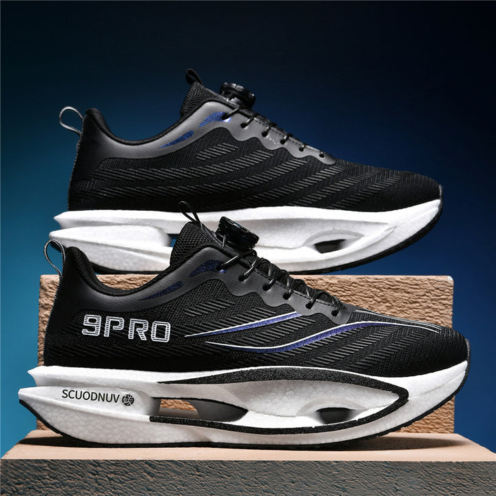 Unisex lightweight running shoes with cushioning platform sole and breathable upper material Mune Fashion