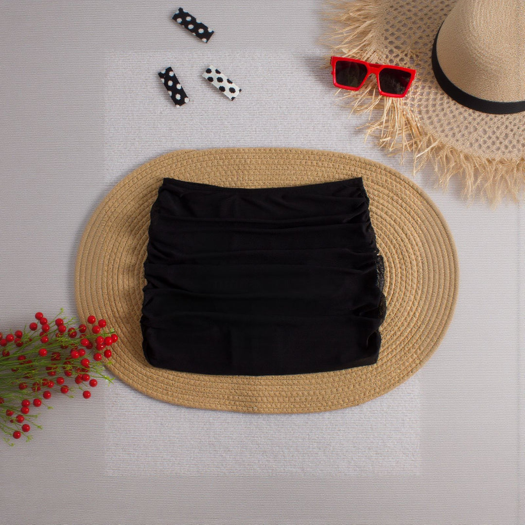 Ladies wrap skirt with low waistband and gathering Mune Fashion