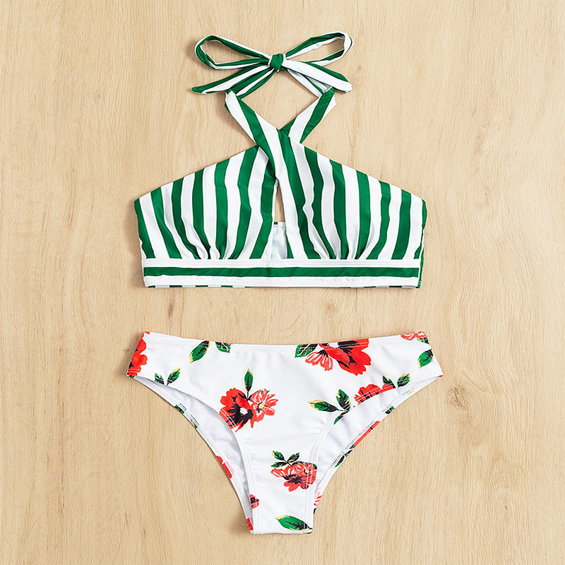 Women's high-waisted bikini set with asymmetric top Mune Fashion