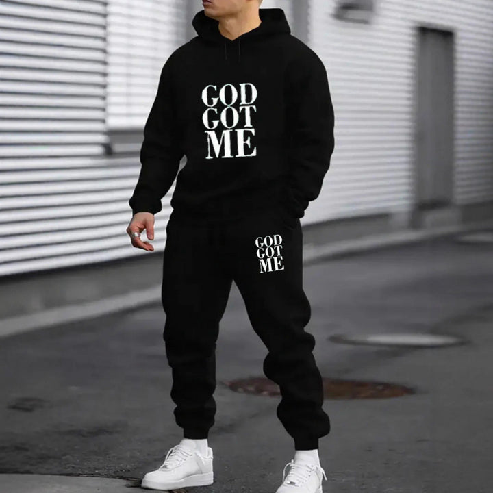Men's Questions Hoodie and Jogging Pants Set Mune Fashion