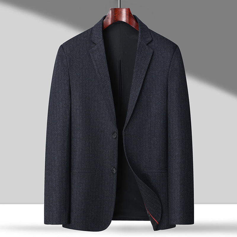 Men's blazer made of fine wool blend with subtle pinstripe pattern Mune Fashion