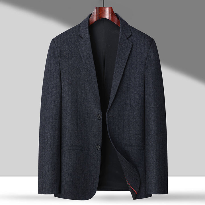 Men's blazer made of fine wool blend with subtle pinstripe pattern Mune Fashion