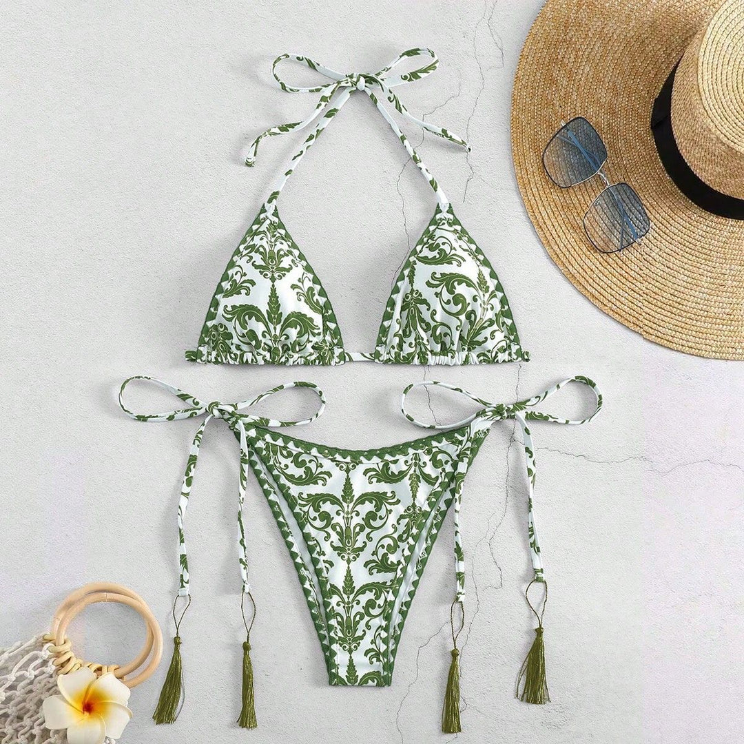 Ladies bikini bottom with elegant tassel details Mune Fashion