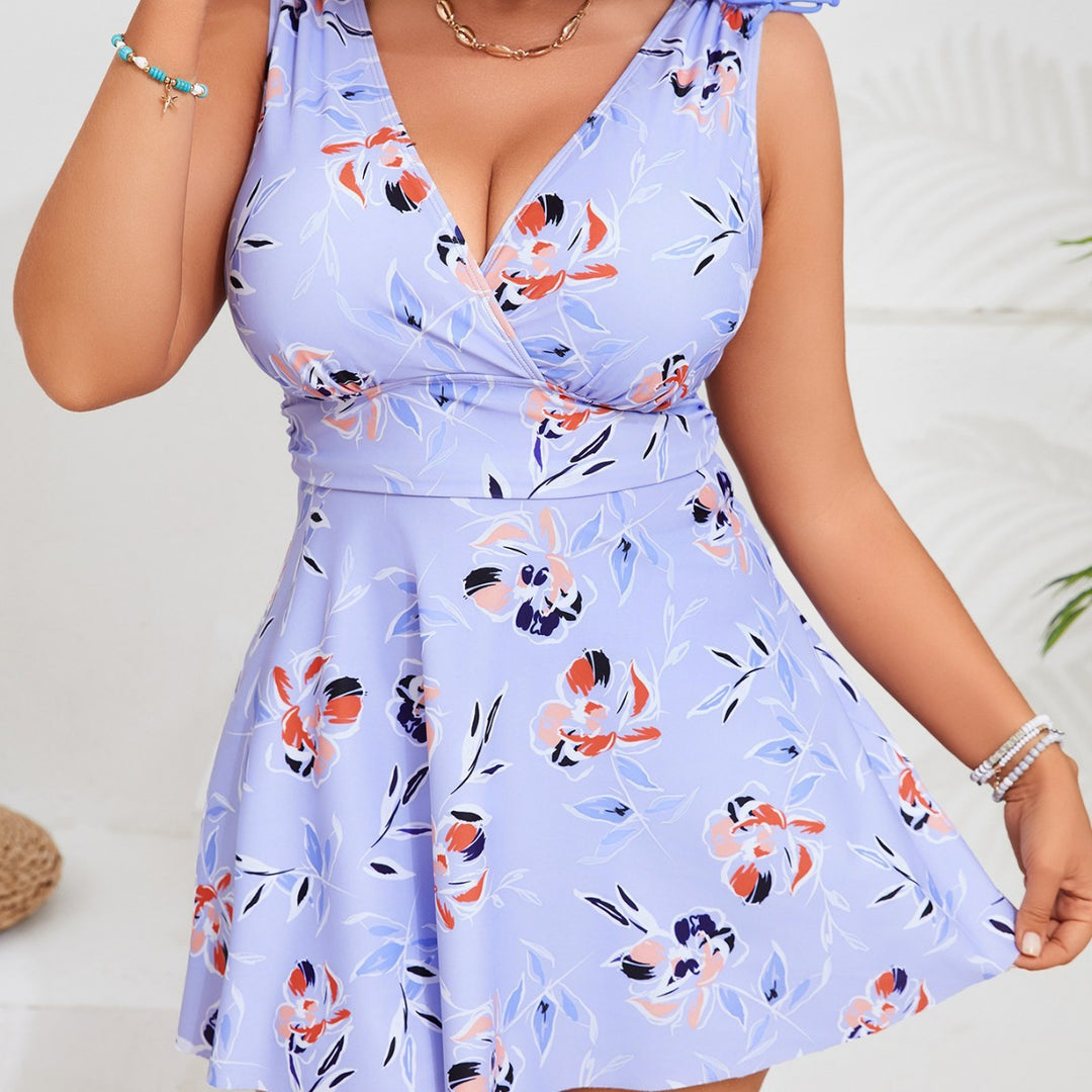 Women’s swimsuit with floral cut and practical pockets Mune Fashion