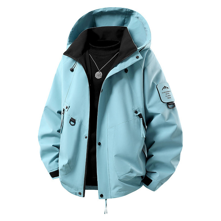 Men's outdoor softshell jacket with water-repellent membrane, versatile utility pockets, and adjustable cuffs Mune Fashion