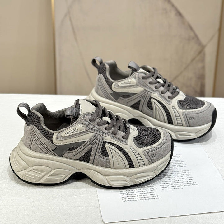 Women's Sporty Sneakers with Breathable Mesh and Cushioning Sole Mune Fashion