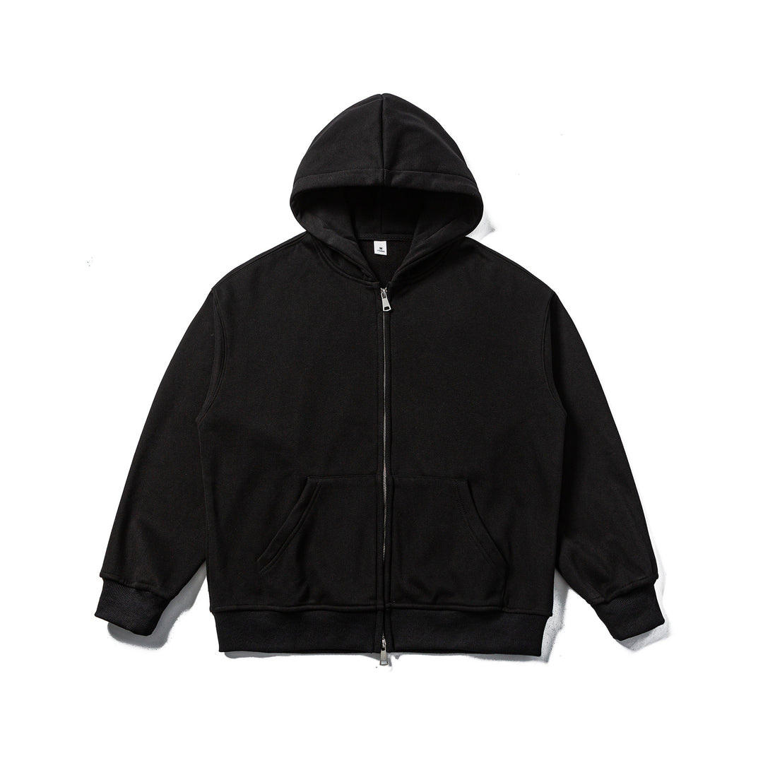 Unisex Hooded Sweat Jacket with Two-Way Zipper and Kangaroo Pocket Mune Fashion