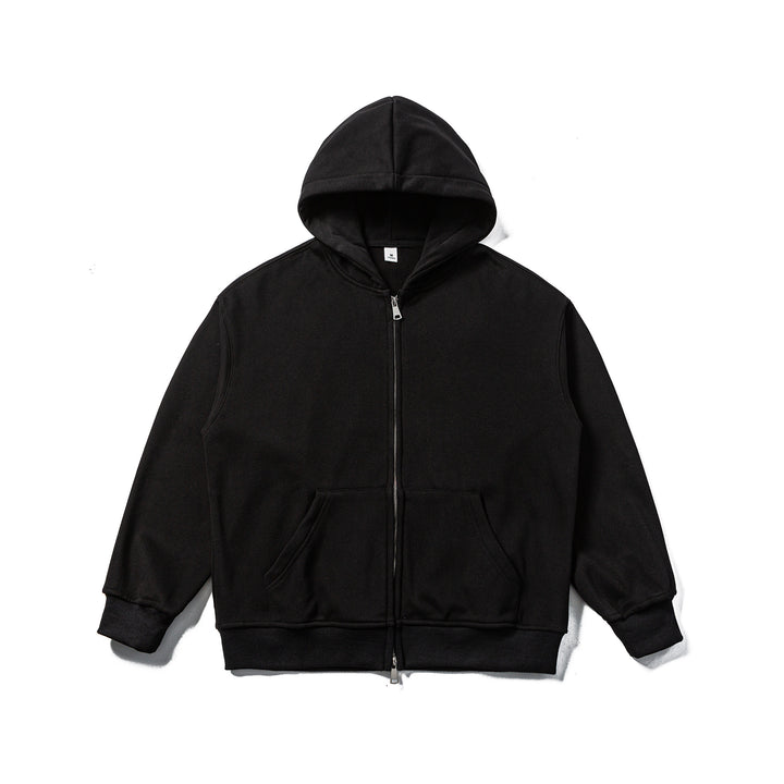 Unisex Hooded Sweat Jacket with Two-Way Zipper and Kangaroo Pocket Mune Fashion