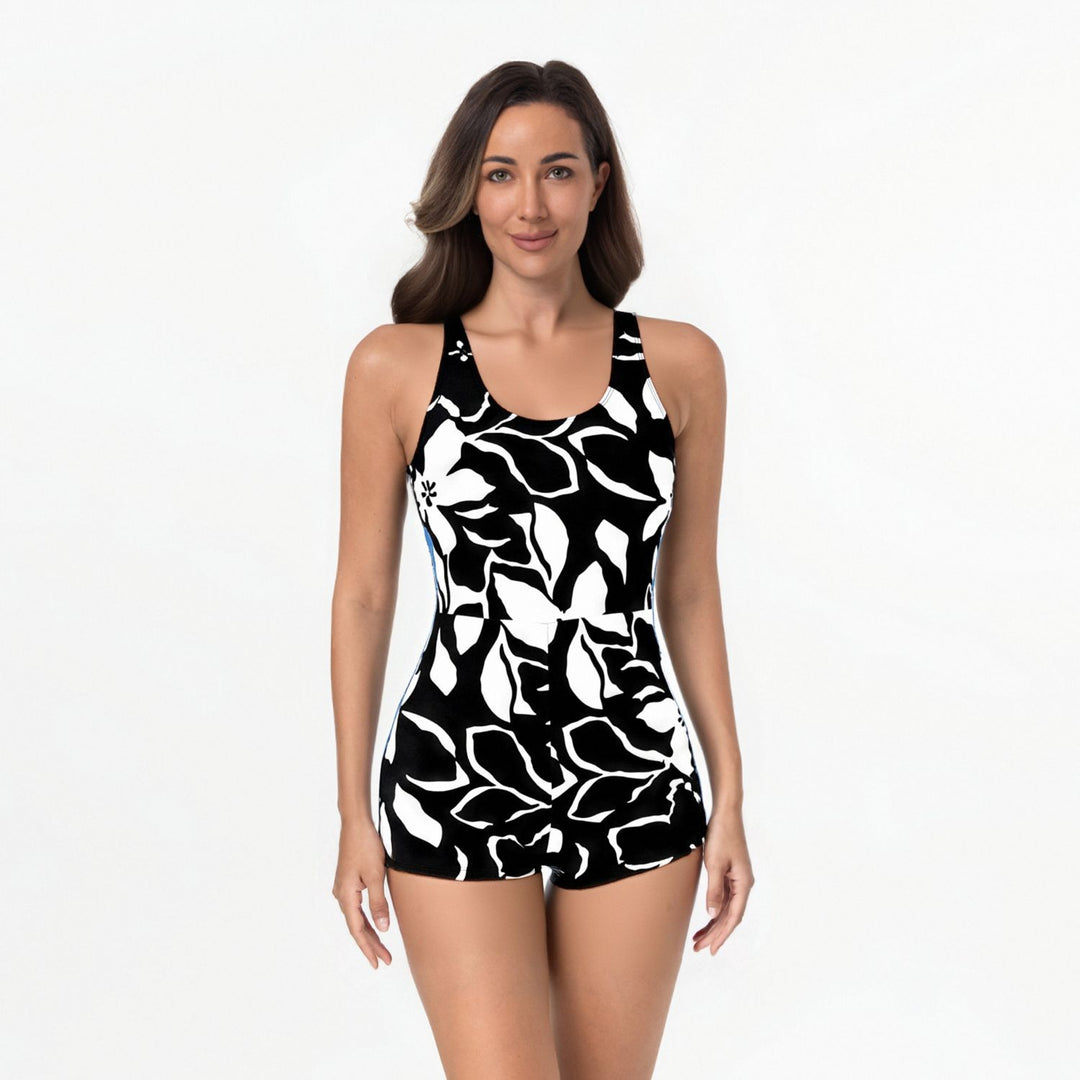 Damen Sportlicher Einteiler mit floralem Design Echo Archiv