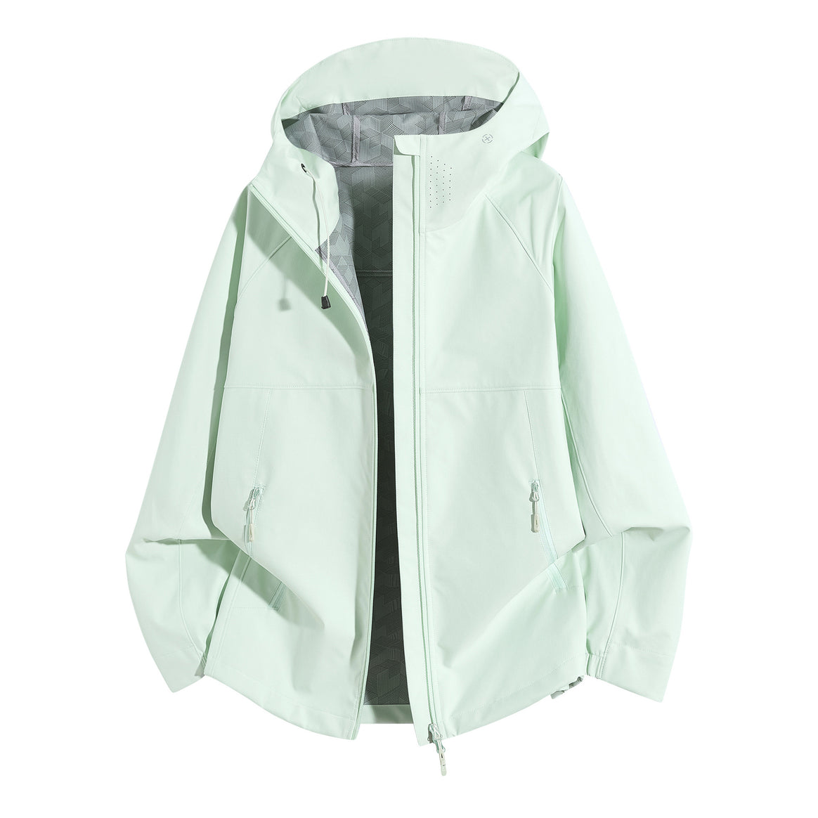 Women's Weatherproof Hooded Jacket with Ventilated Collar Mune Fashion
