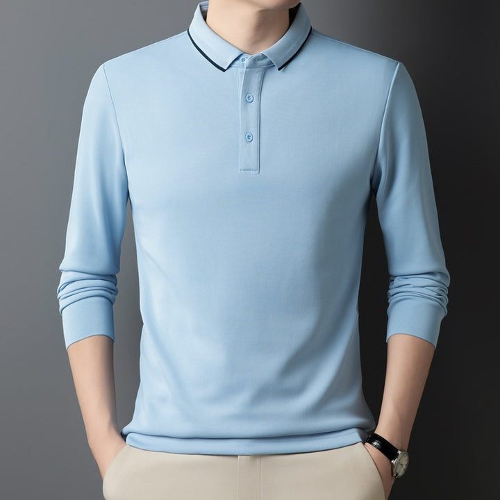 Women's polo shirt with long sleeves and button details Mune Fashion