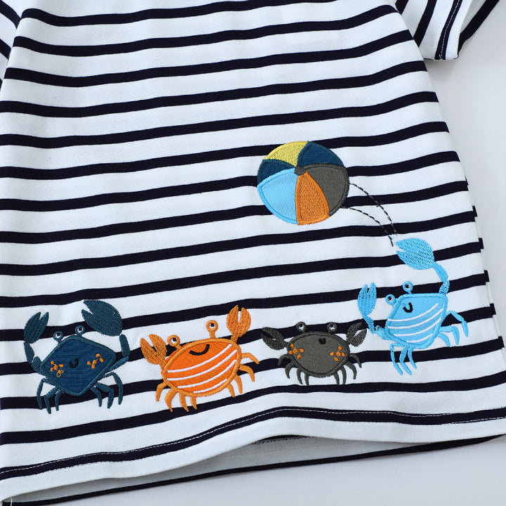 Boys T-shirt with vibrant crab designs Mune Fashion