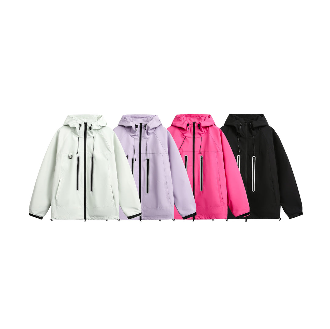 Women's Waterproof Parka Jacket with Hood and Sealed Zippers Mune Fashion
