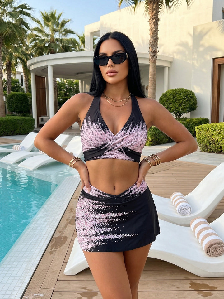 Women’s bikini set with elegant wrap skirt and exciting top Mune Fashion
