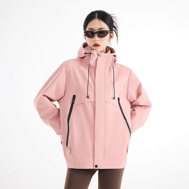 Women's technical waterproof oversized parka with hood and concealed zip pockets Mune Fashion