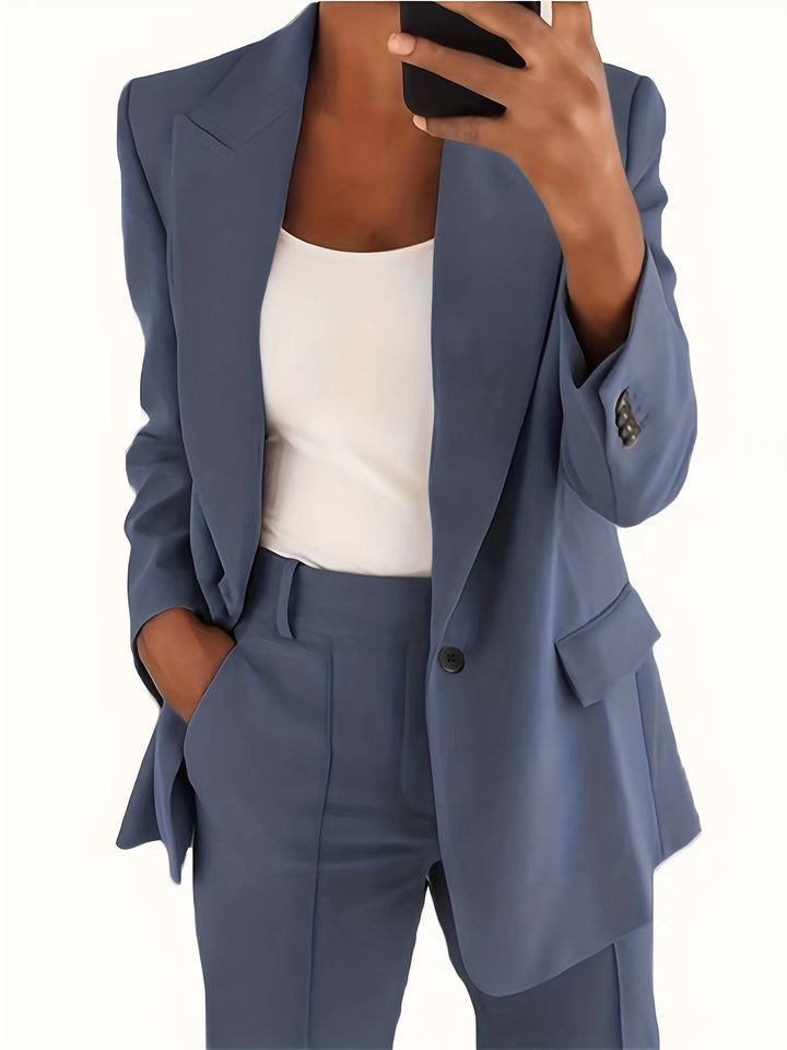 Women's tailored blazer pants business suit made of stretch fabric Mune Fashion