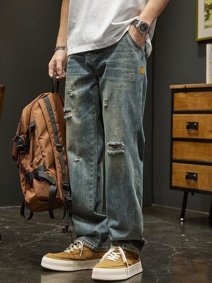 Men's Oversized Destroyed Jeans Mune Fashion