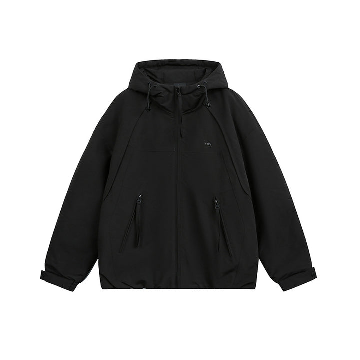 Unisex Oversized Hooded Winter Jacket with Water-Repellent Padding and Drawstring Mune Fashion