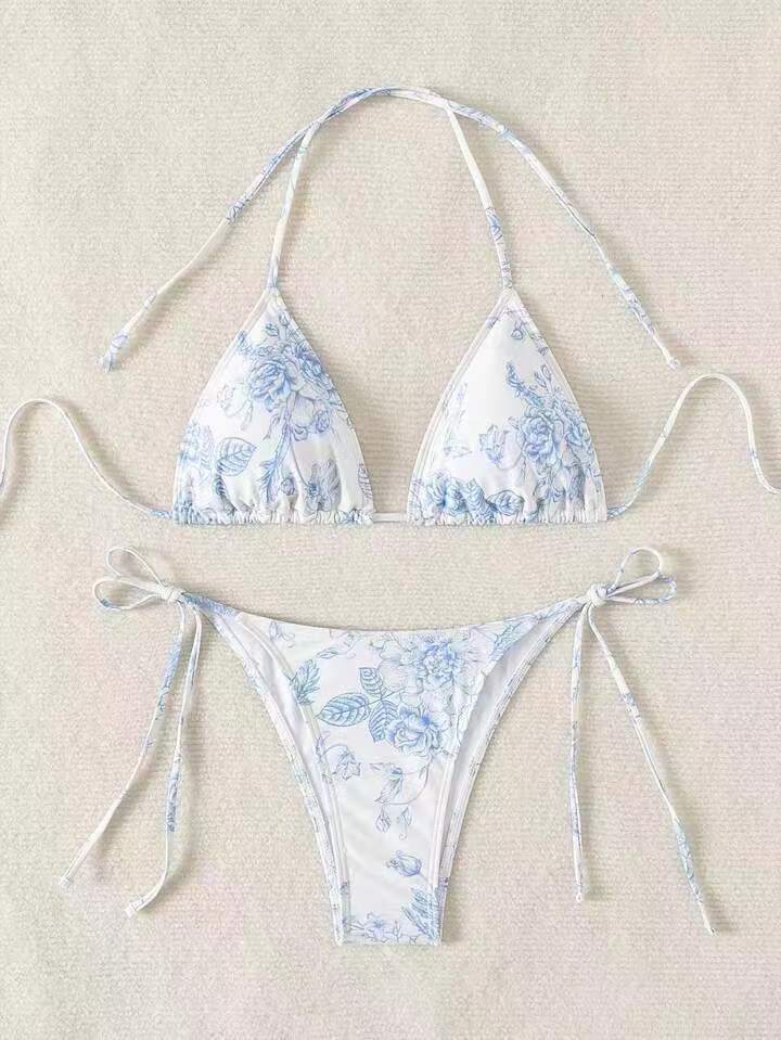 Women's Elegant Triangle Bikini Set with Removable Padding Mune Fashion