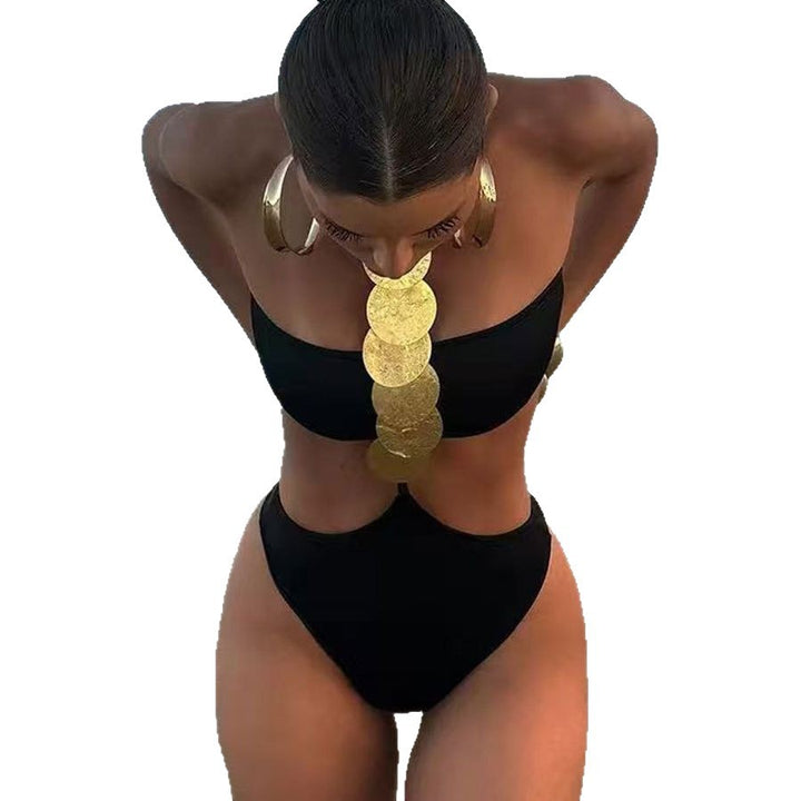Women’s bikini with high-cut design and glossy accents Mune Fashion